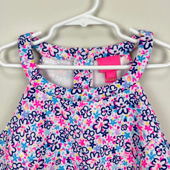 Lilly Pulitzer Girls Sophelia Shift Multi Fun Sun Repeat Ditsy Floral 14 - Picture 2 of 6